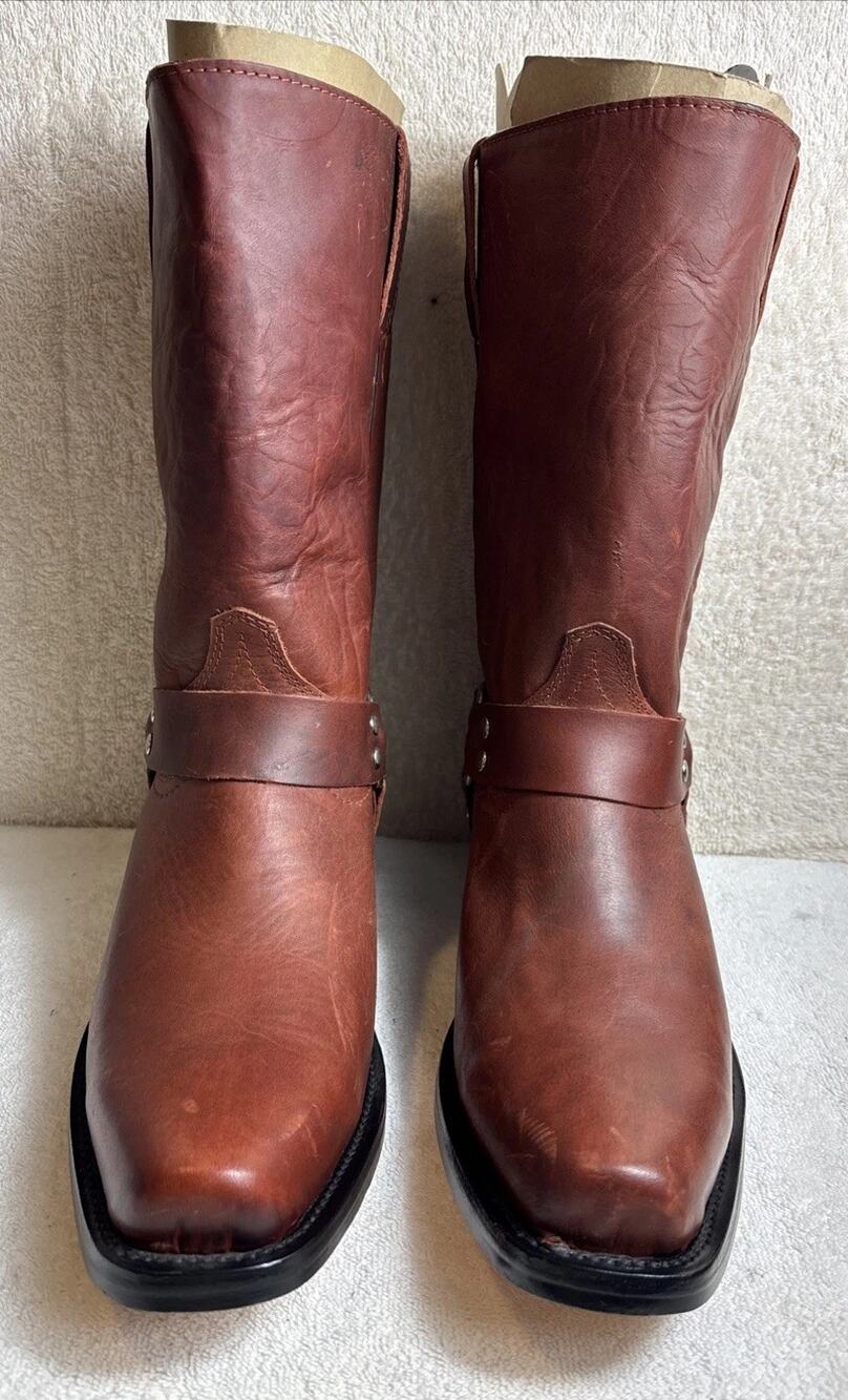 Texas Country Mens Western Harness Mid Calf Boots Knight Casual Size 11